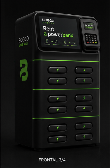 Estación Boggo Energy de alquiler de powerbanks