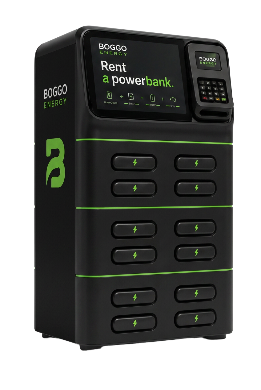 Estación Boggo Energy de alquiler de powerbanks